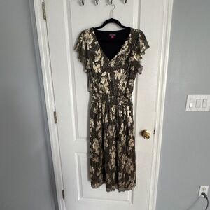 Vince Camino flutter sleeve midi dress